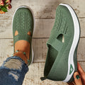 Dames slip-on schoenen, orthopedisch — van textiel met een gedempte binnenzool