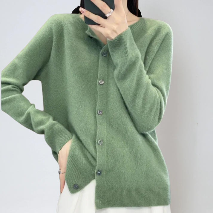 Dames gebreid vest — zacht acryl voor dagelijks gebruik en kantoor