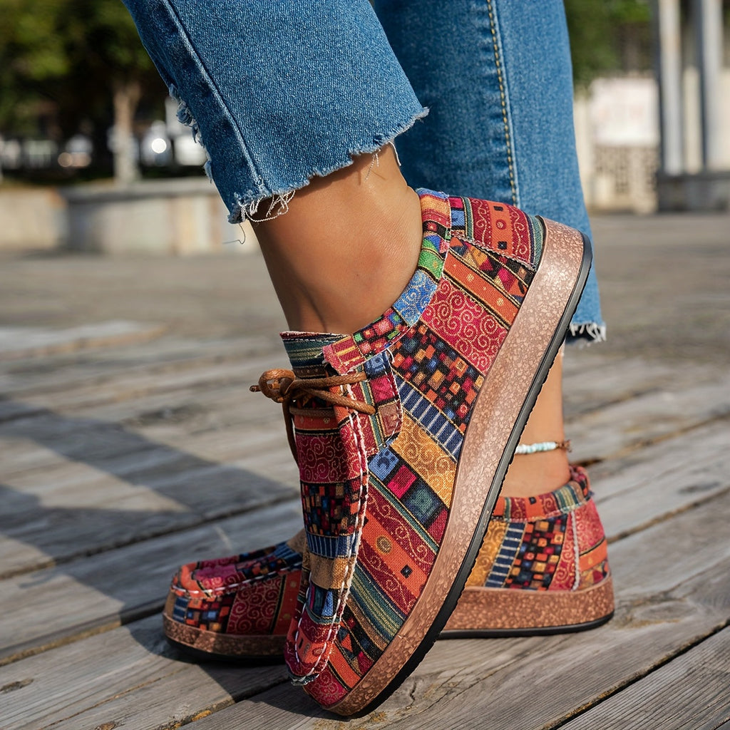 Dames comfortschoenen met veters — comfortabele wandelschoenen met ondersteuning