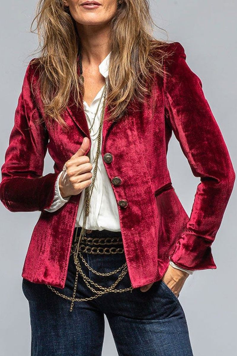 Damesblazer, slim-fit — elegant en minimalistisch voor dagelijks gebruik en feestelijke gelegenheden
