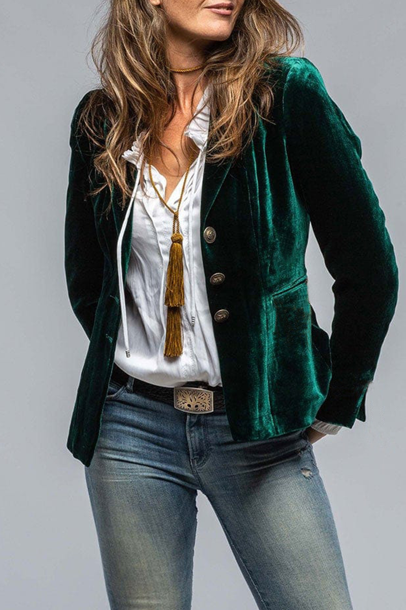 Damesblazer, slim-fit — elegant en minimalistisch voor dagelijks gebruik en feestelijke gelegenheden