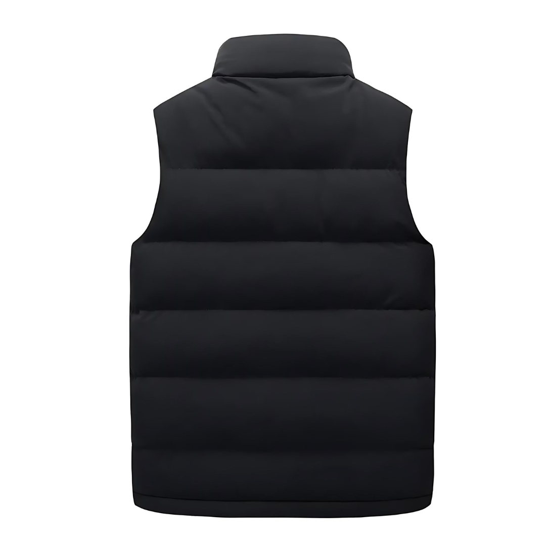 Heren gewatteerde bodywarmer — lichtgewicht en warme bodywarmer met ritssluiting