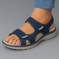 Dames orthopedische sandalen — textiel met schokdempende zool en verstelbare pasvorm