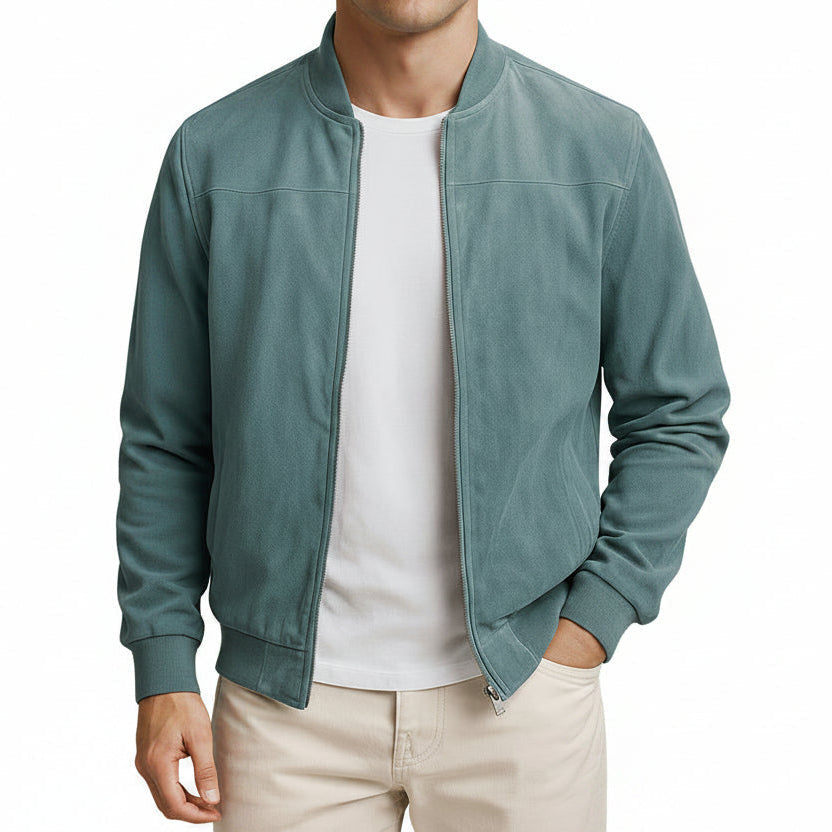 Herenjas — minimalistische casual jas met ritssluiting
