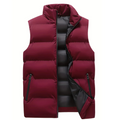 Heren gewatteerde bodywarmer — lichtgewicht en warme bodywarmer met ritssluiting