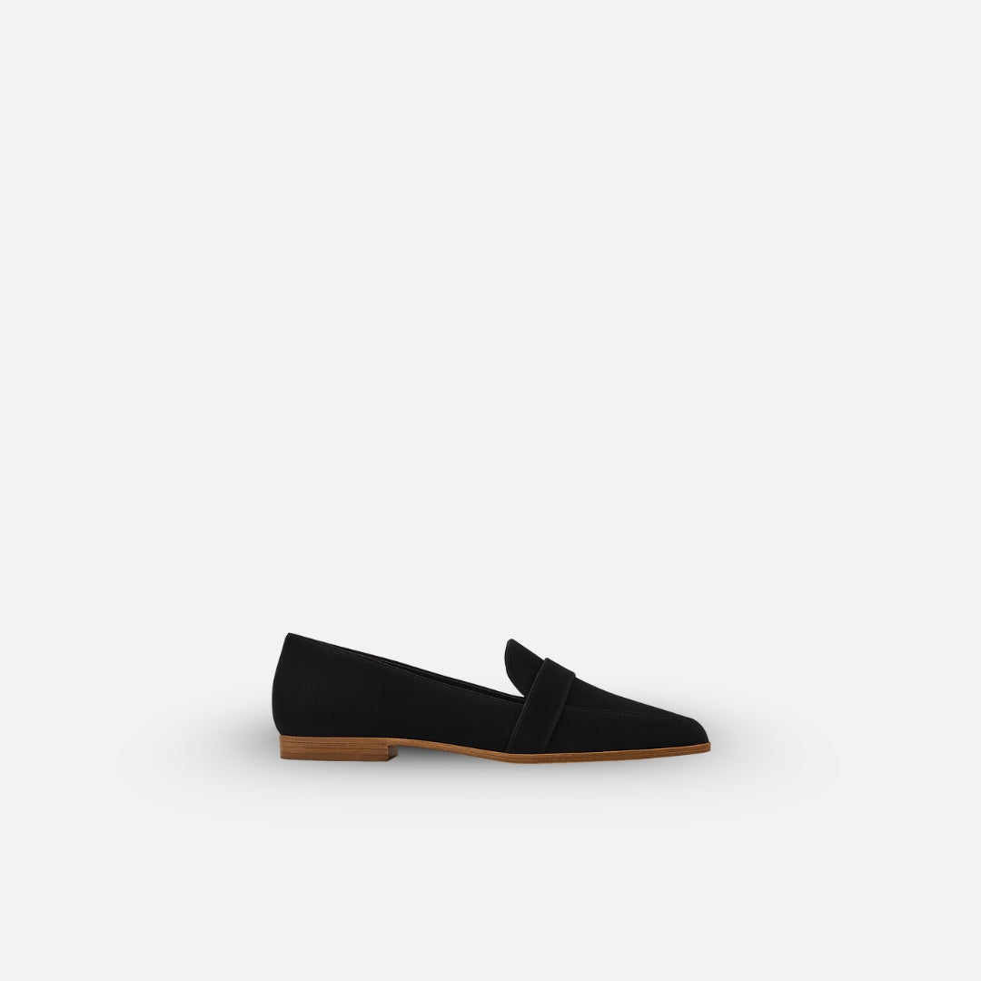 Dames loafers, textiel — elegante lenteloafers met gewatteerde inlegzolen