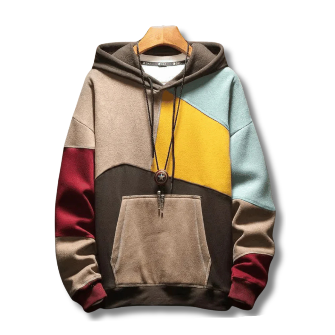 Herenhoodie van katoen — moderne hoodie met grafische print