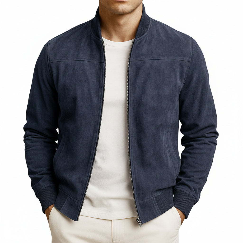 Herenjas — minimalistische casual jas met ritssluiting