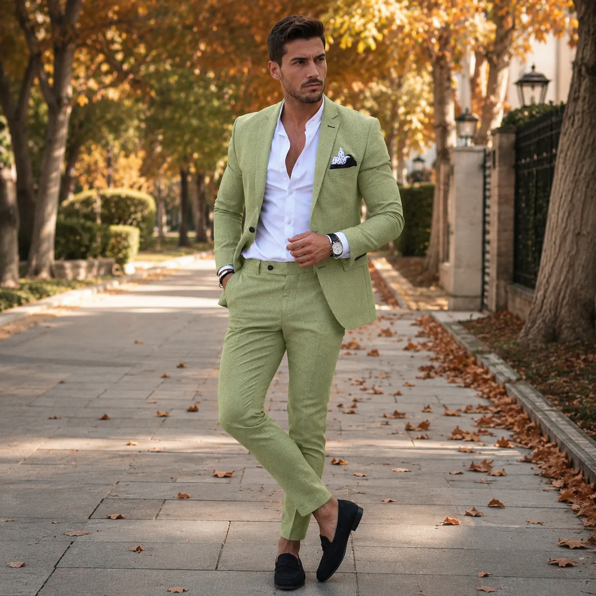 Driedelig herenpak — formeel en elegant met gilet