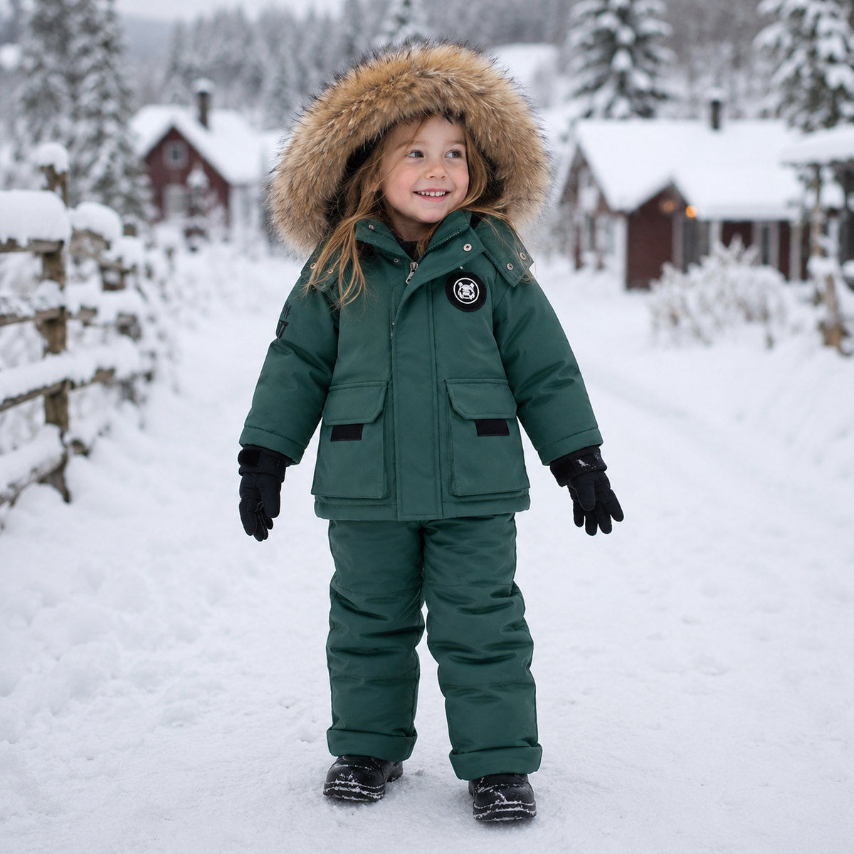 Warme winterset voor kinderen — 2-delige set met jas en broek