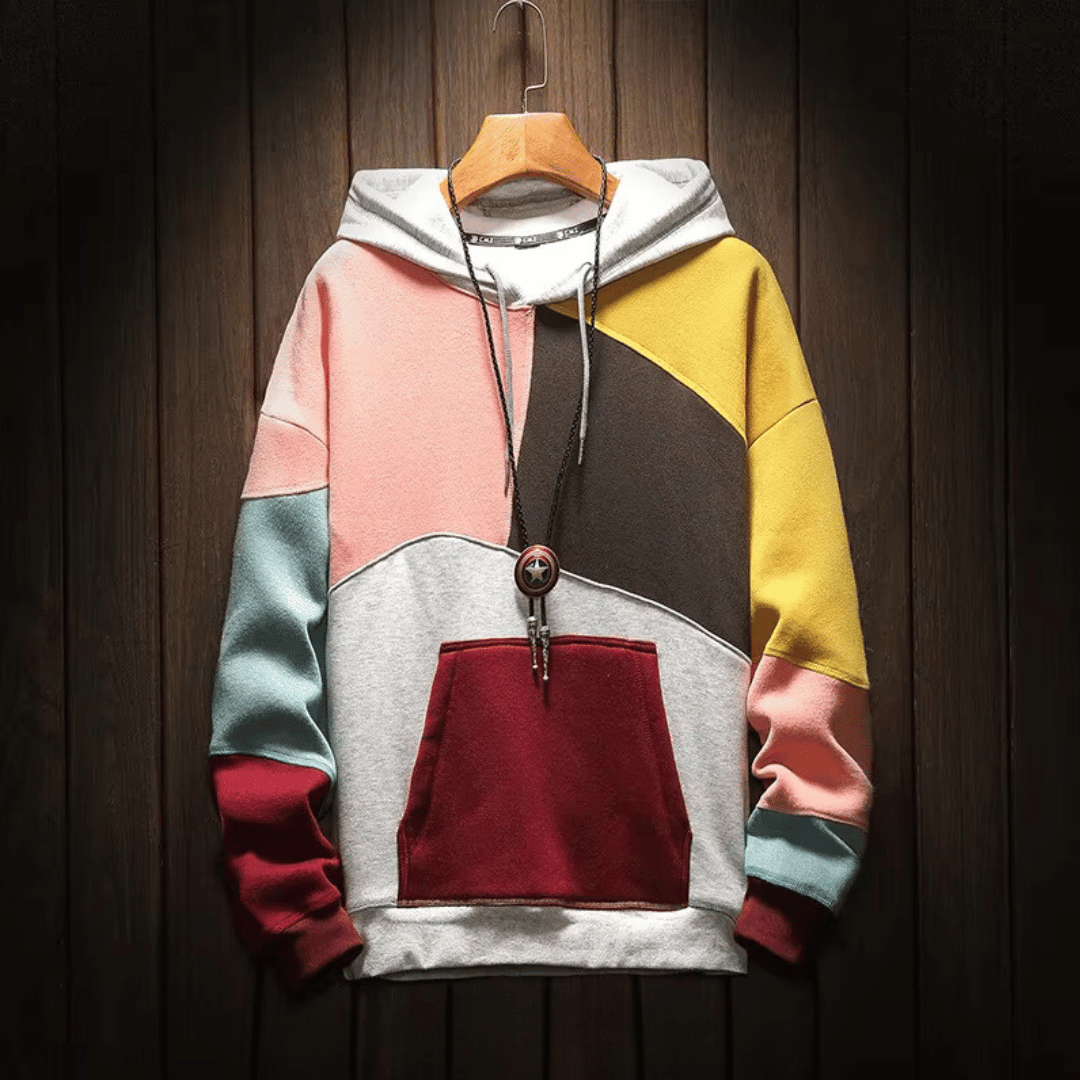 Herenhoodie van katoen — moderne hoodie met grafische print