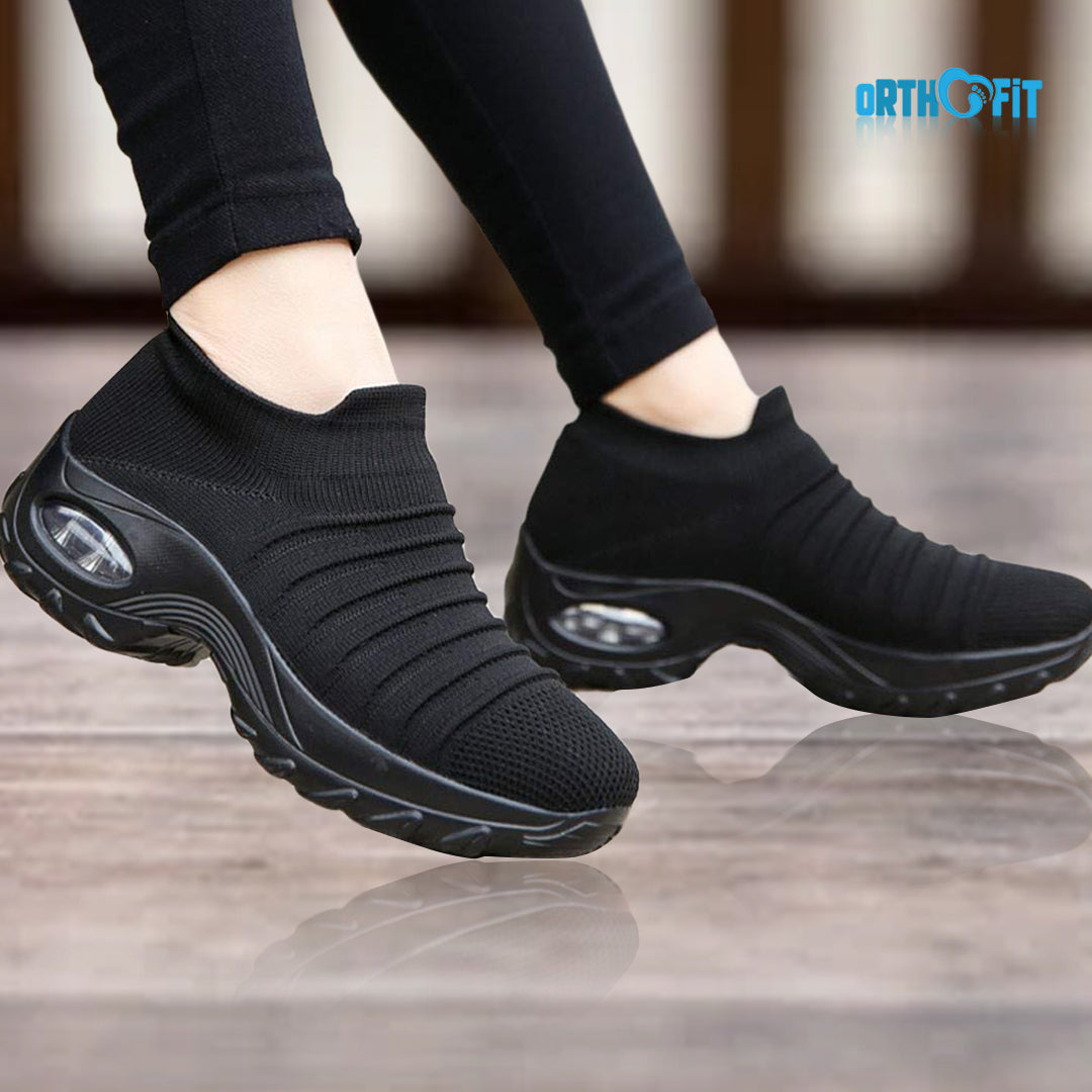 Dames comfortschoenen, orthopedisch — textiel met dempende zool en ergonomische ondersteuning