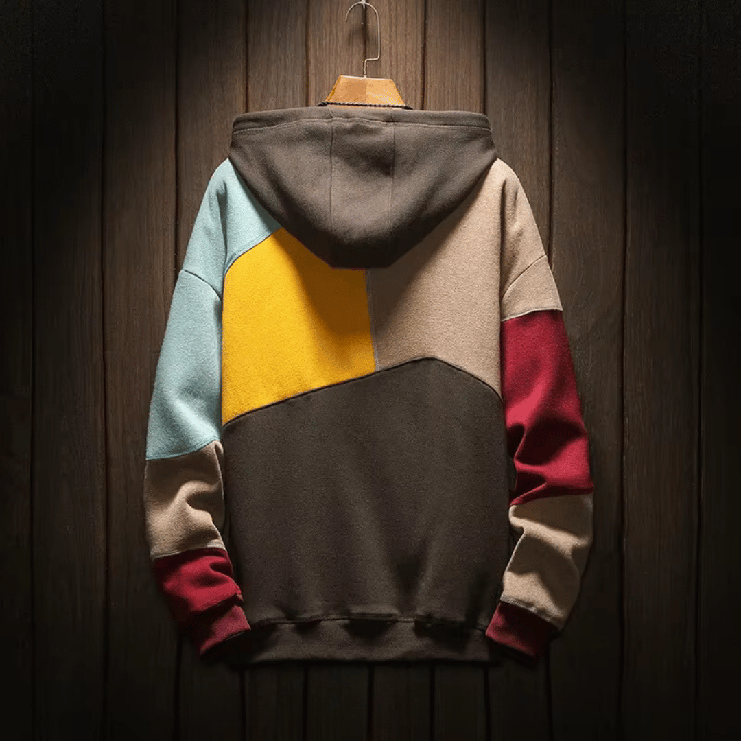 Herenhoodie van katoen — moderne hoodie met grafische print