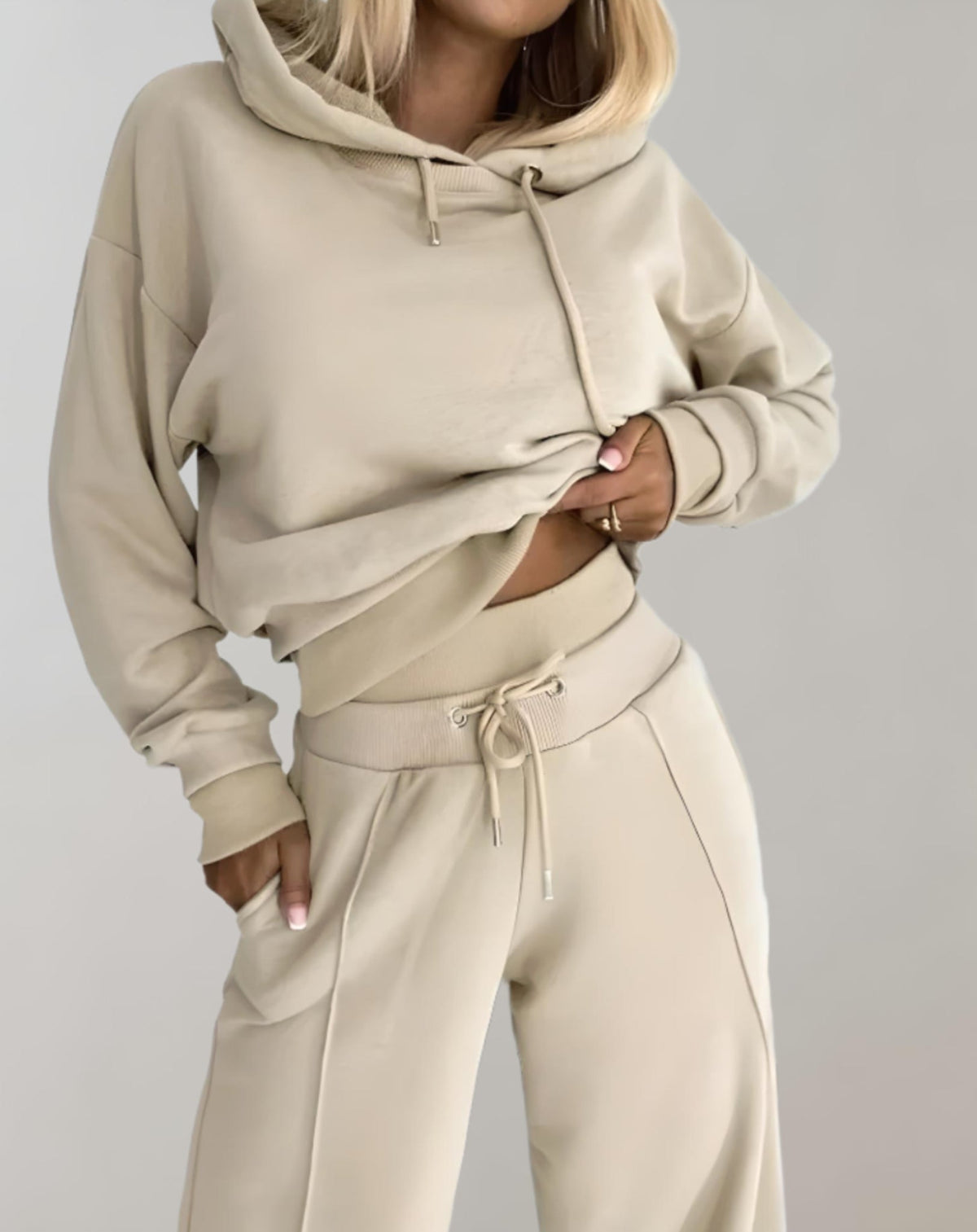 Dames joggingpak — hoodie en joggingbroek, comfortabele tweedelige set