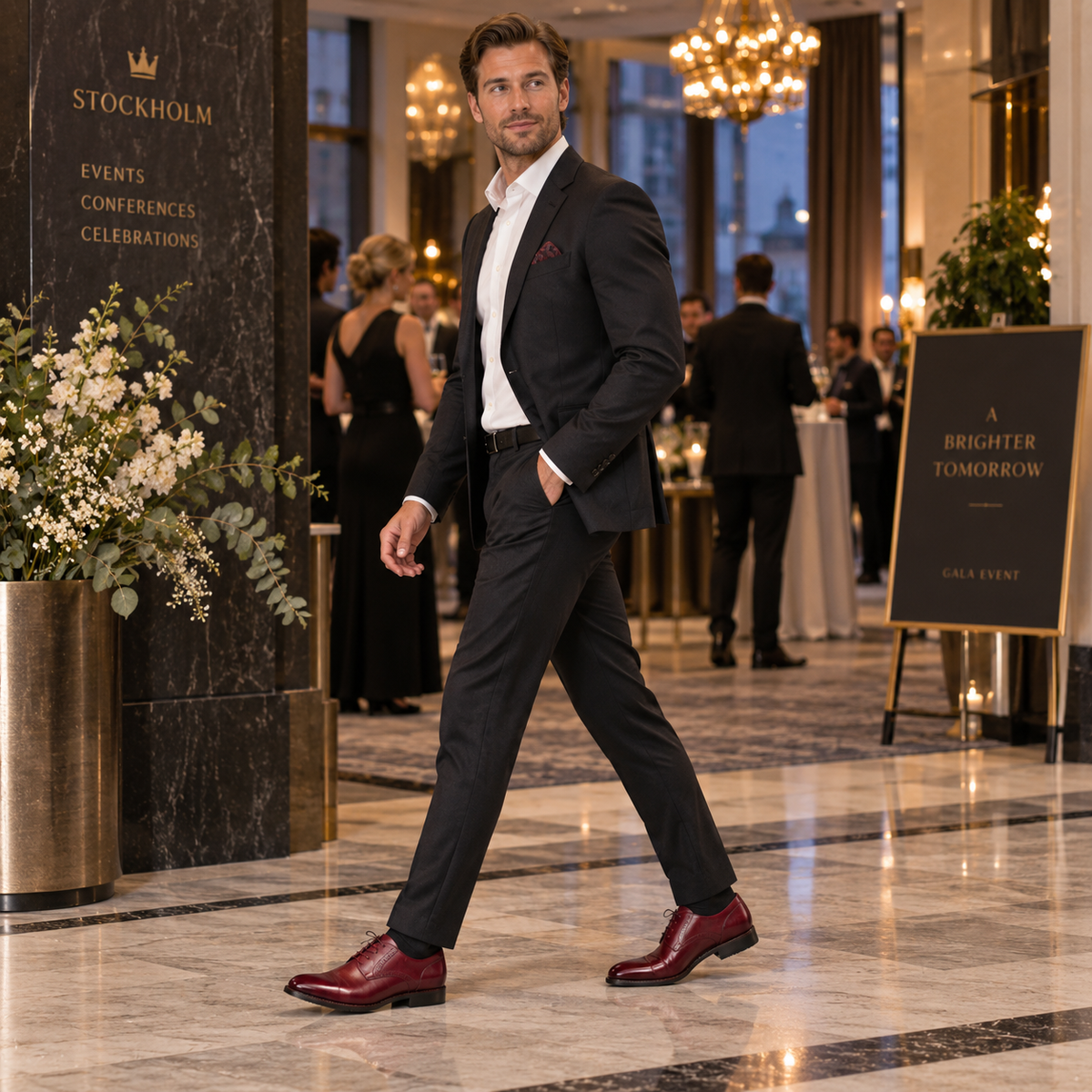 Nette herenschoenen van imitatieleer — tijdloze veterschoenen voor feestelijke gelegenheden en werk