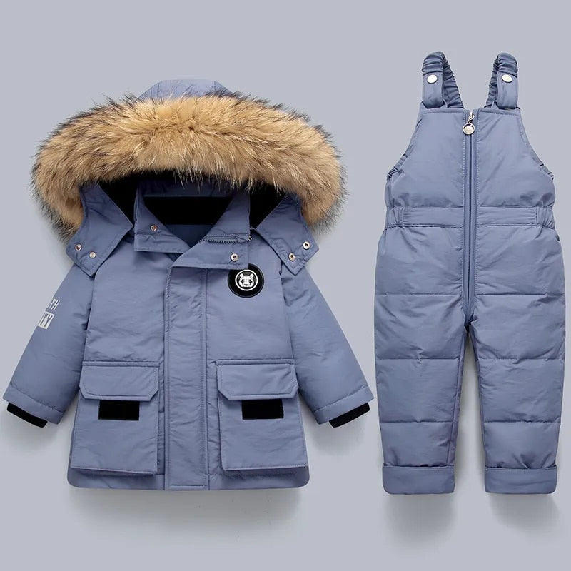 Warme winterset voor kinderen — 2-delige set met jas en broek