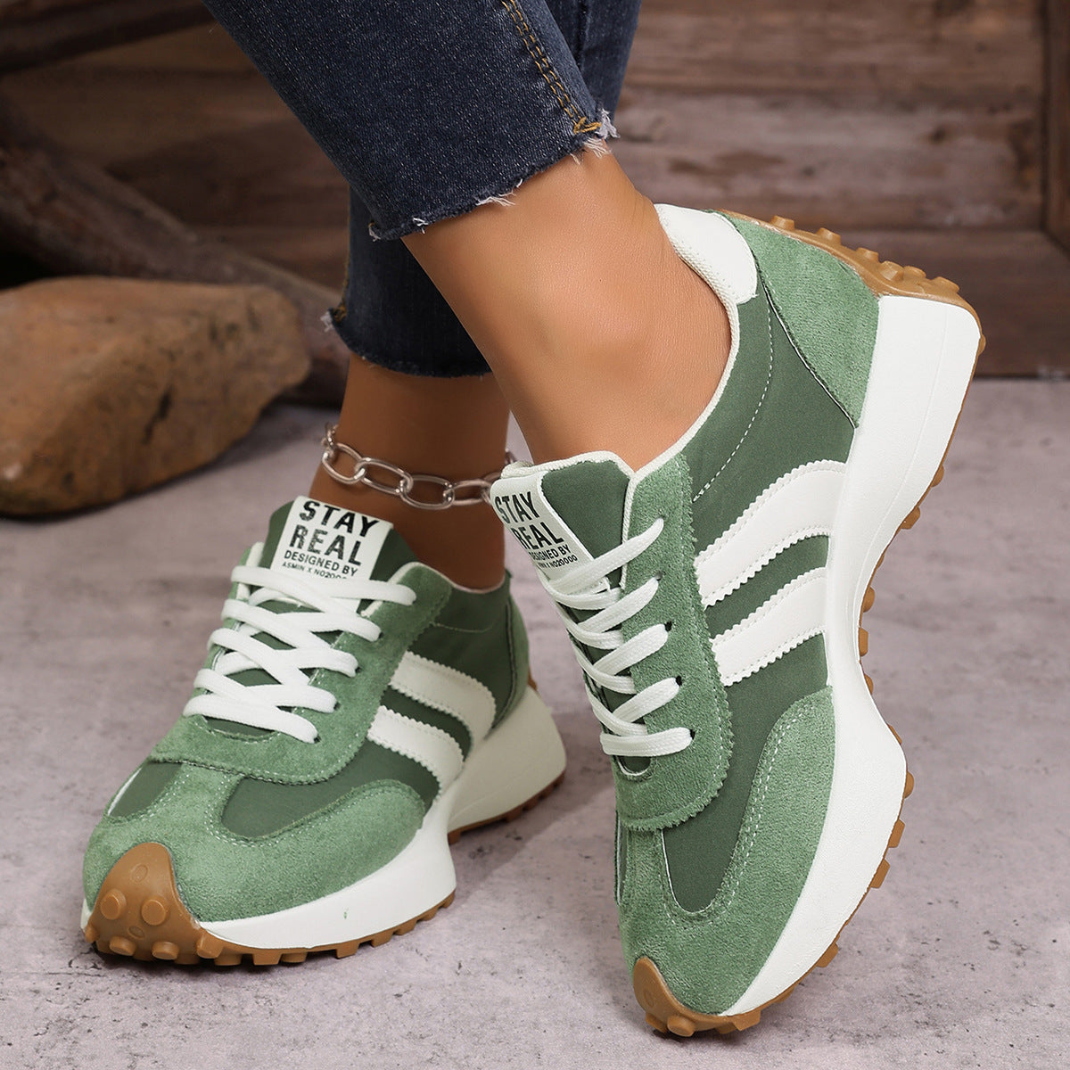 Dames sneakers, lichtgewicht — comfortabele dagelijkse schoenen met gedempte zool