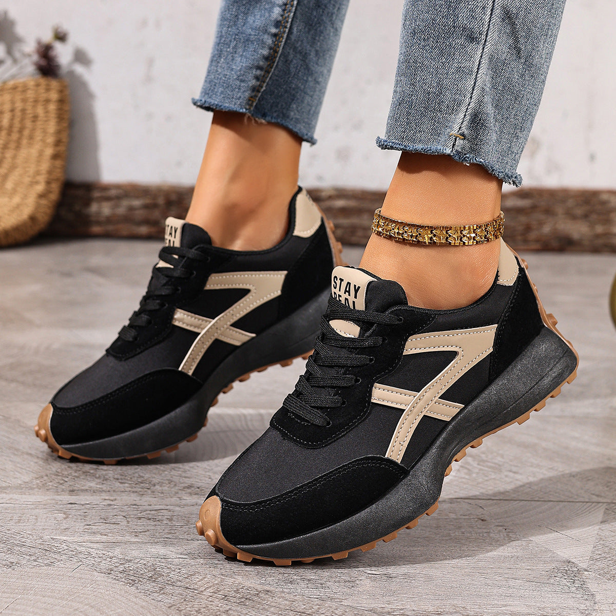 Dames sneakers, lichtgewicht — comfortabele dagelijkse schoenen met gedempte zool