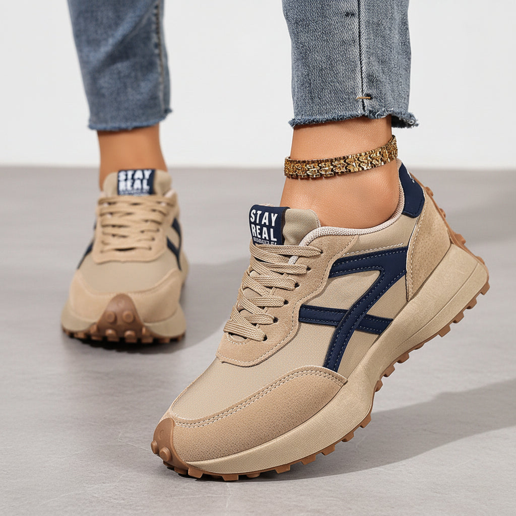 Dames sneakers, lichtgewicht — comfortabele dagelijkse schoenen met gedempte zool