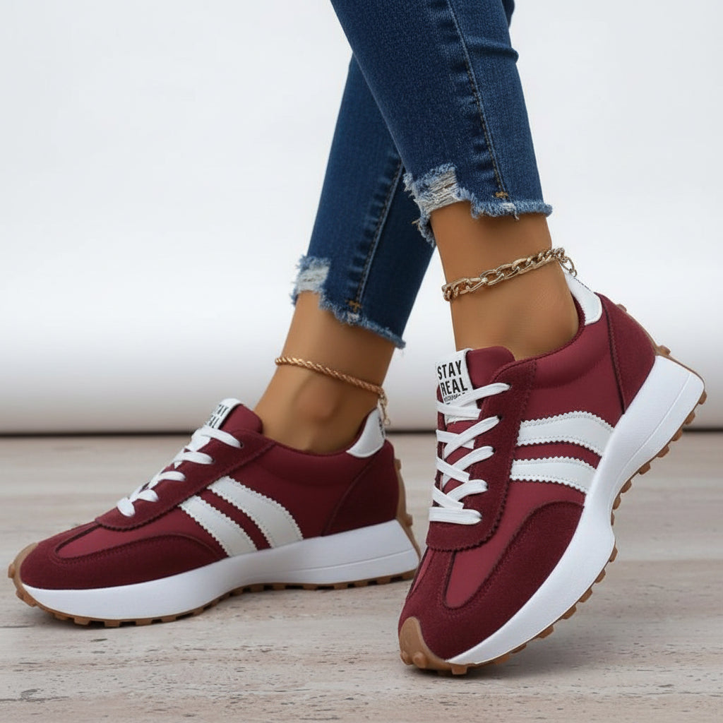 Dames sneakers, lichtgewicht — comfortabele dagelijkse schoenen met gedempte zool