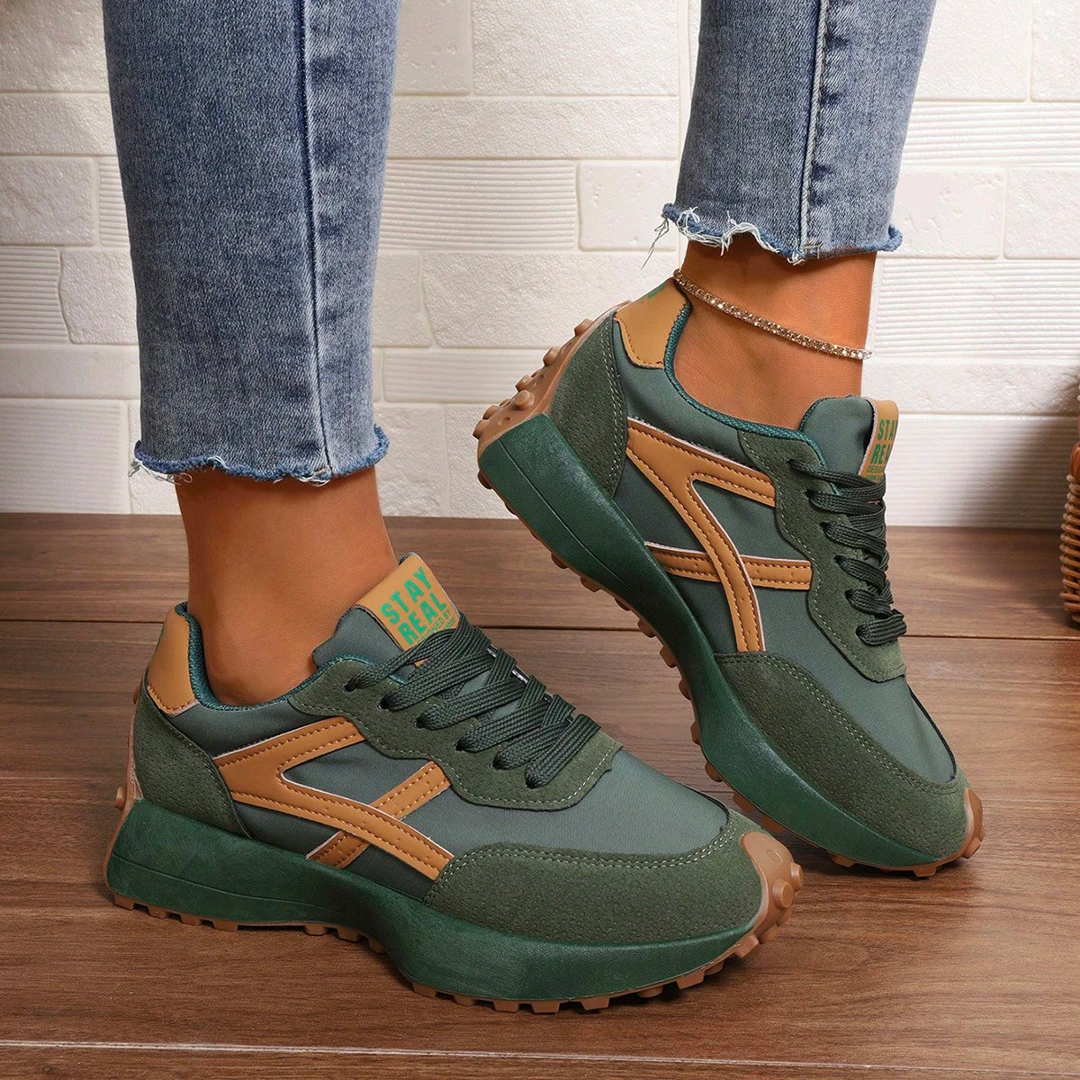 Dames sneakers, lichtgewicht — comfortabele dagelijkse schoenen met gedempte zool