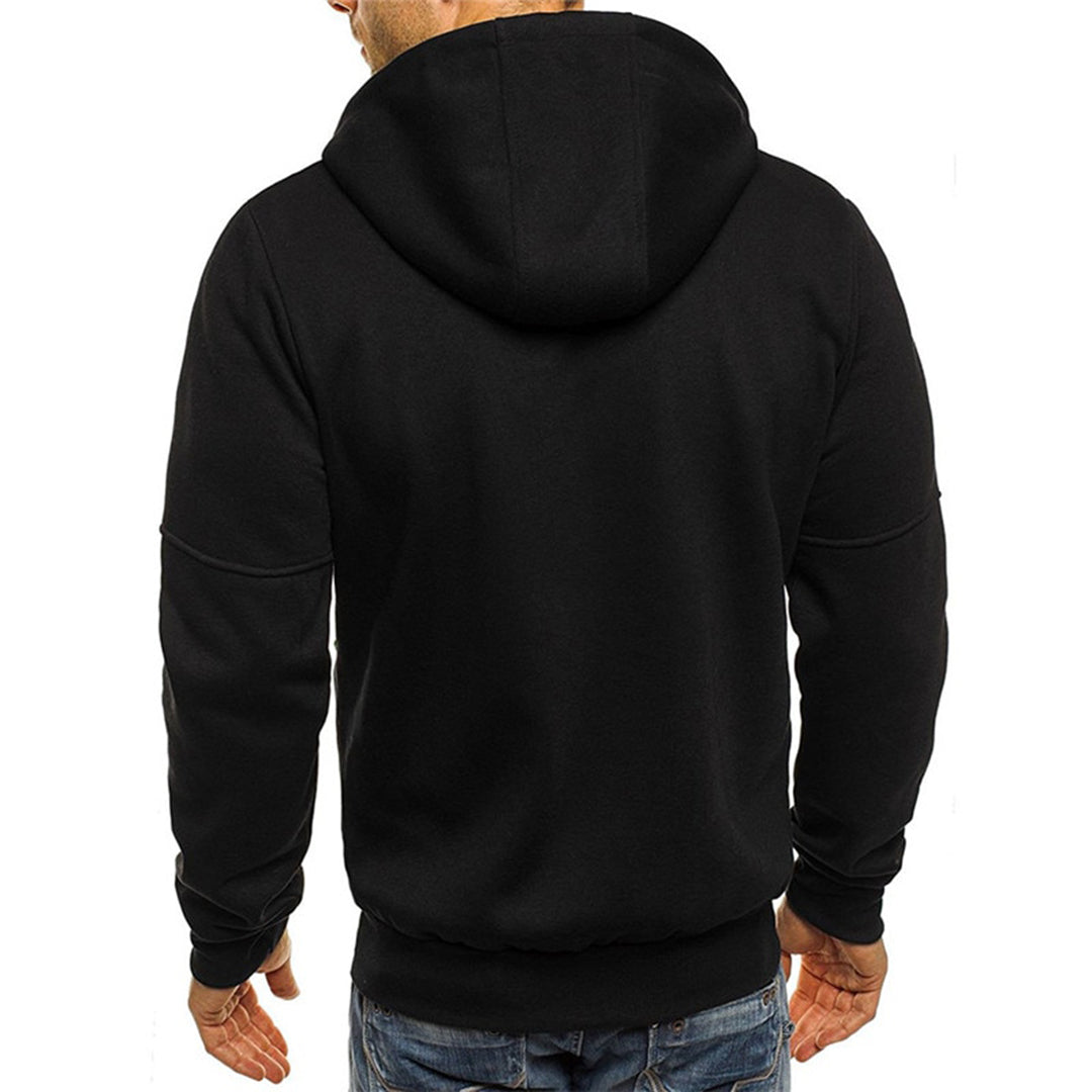 Herenhoodie met ritssluiting — zachte hoodie van katoenmix met een relaxte pasvorm