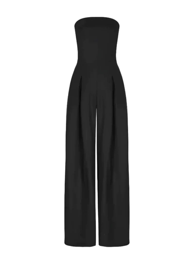 Damesjumpsuit, mouwloos — elegant met wijde pasvorm voor de zomer