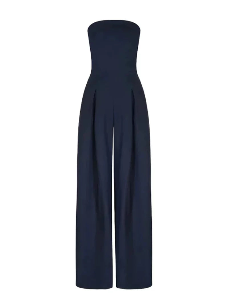 Damesjumpsuit, mouwloos — elegant met wijde pasvorm voor de zomer