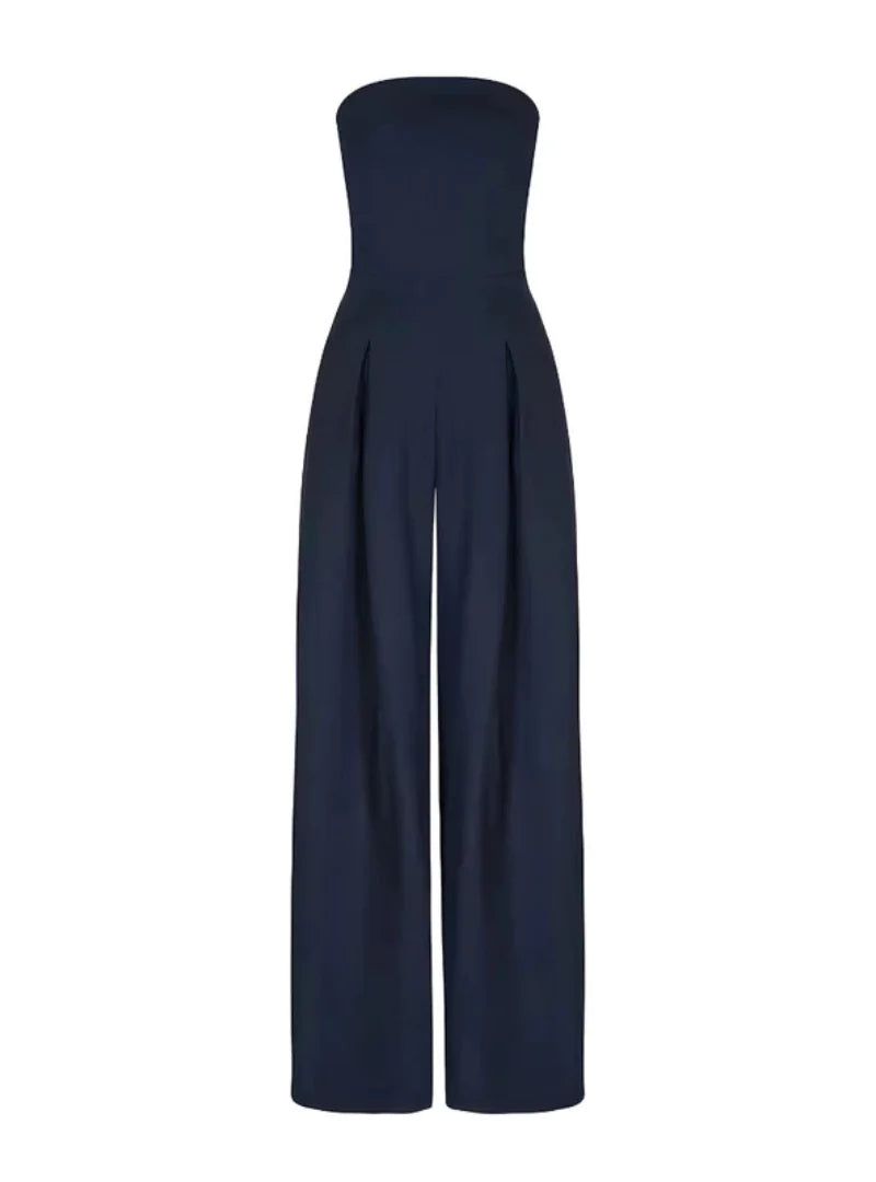 Damesjumpsuit, mouwloos — elegant met wijde pasvorm voor de zomer
