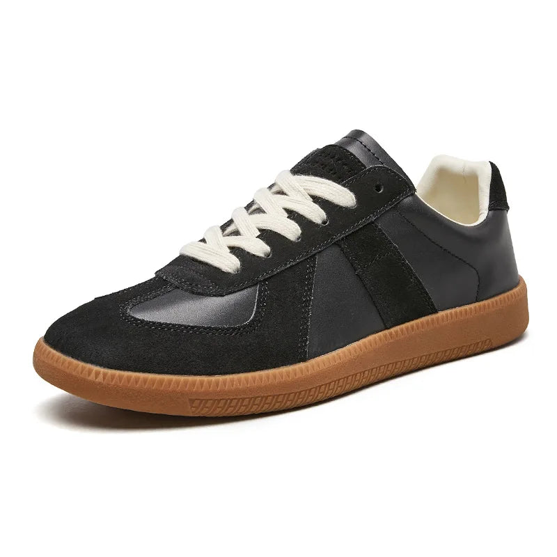 Heren sneakers, textiel — met veters en een antislip, comfortabele zool