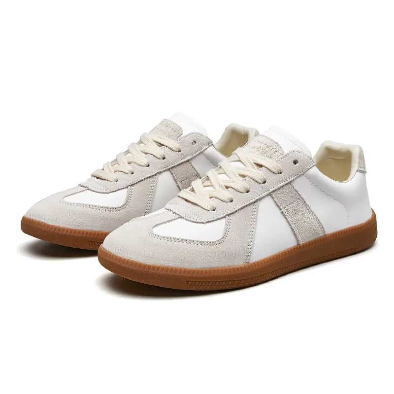 Heren sneakers, textiel — met veters en een antislip, comfortabele zool