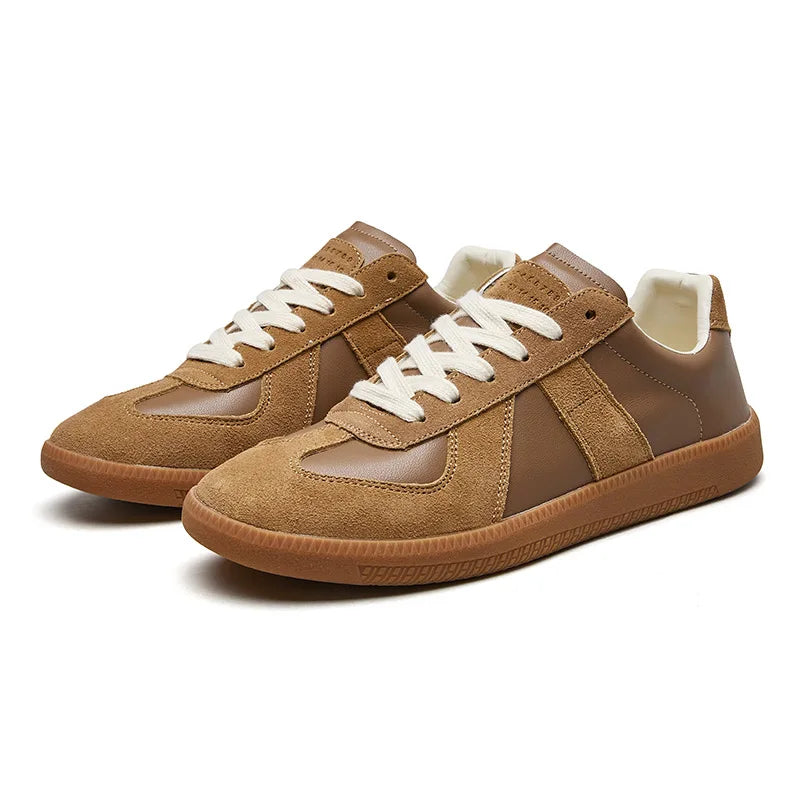 Heren sneakers, textiel — met veters en een antislip, comfortabele zool