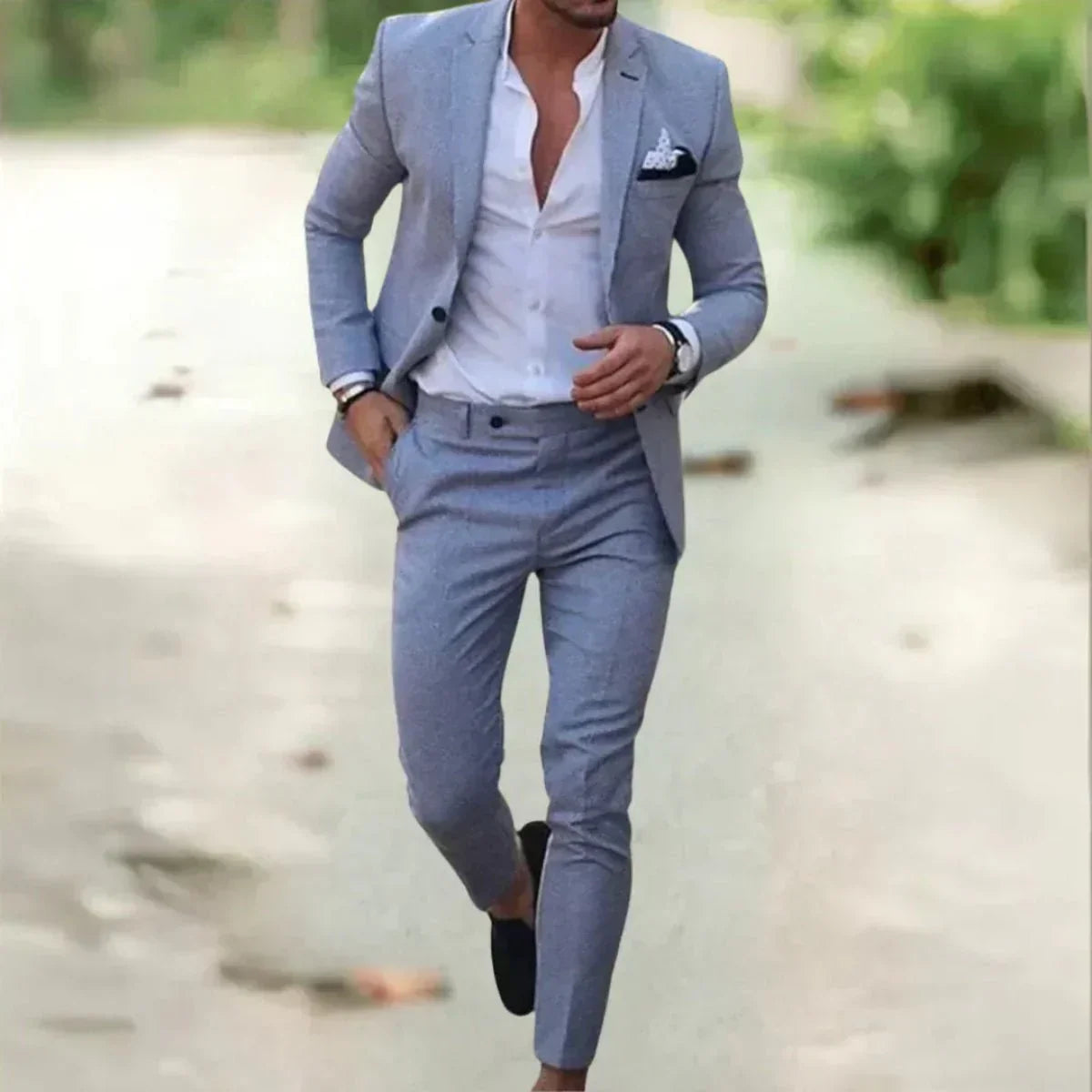 Driedelig herenpak — formeel en elegant met gilet