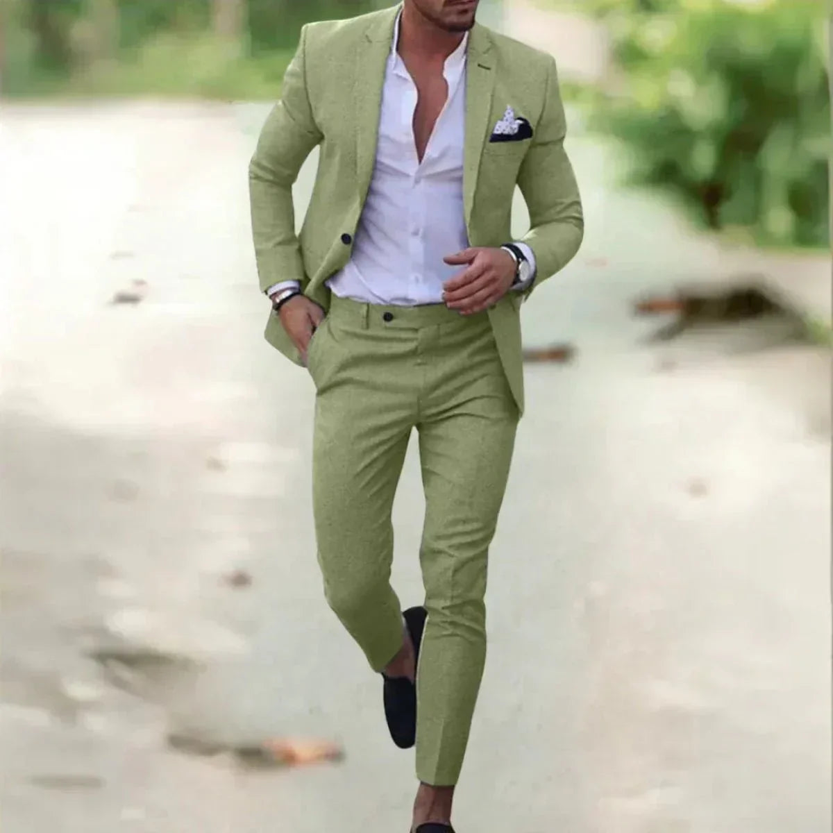 Driedelig herenpak — formeel en elegant met gilet