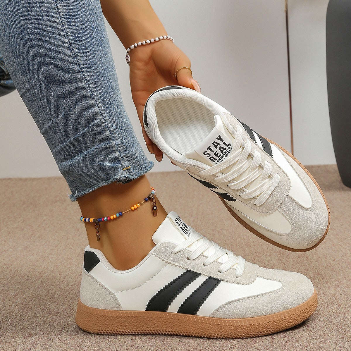 Dames comfortschoenen met ondersteuning — comfortabele schoenen met zachte demping