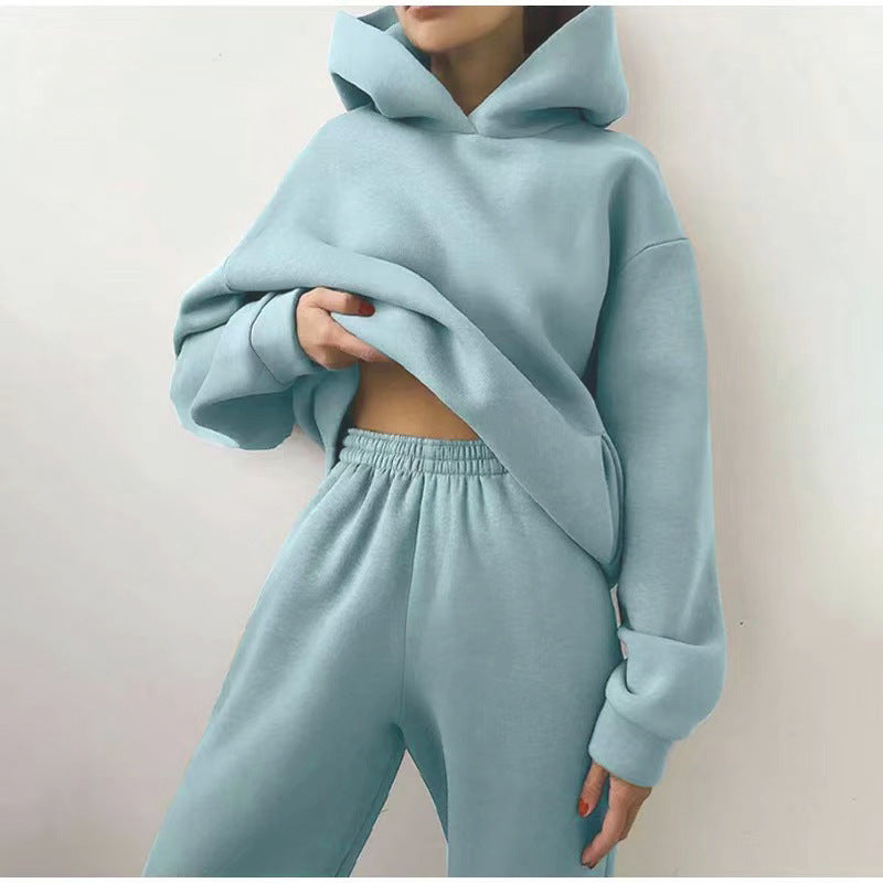 Dames joggingpak — jas en broek met elastische taille en trekkoord