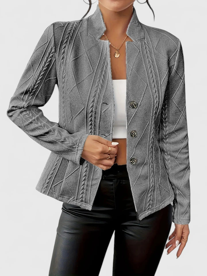 Damesblazer, slim-fit — elegant en minimalistisch voor dagelijks gebruik en feestelijke gelegenheden
