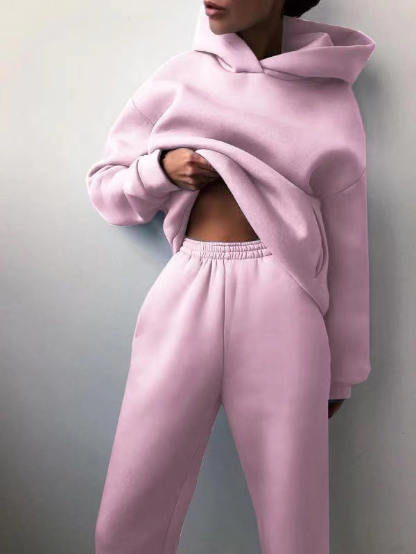 Dames joggingpak — jas en broek met elastische taille en trekkoord