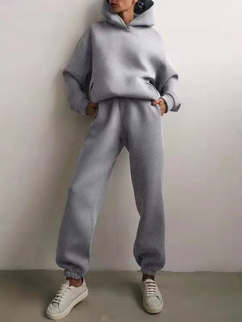 Dames joggingpak — jas en broek met elastische taille en trekkoord