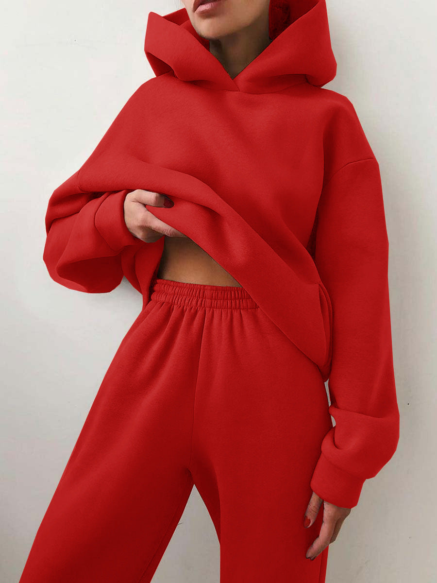 Dames joggingpak — jas en broek met elastische taille en trekkoord
