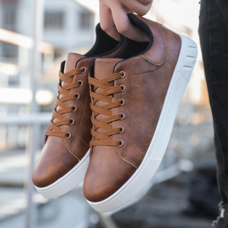 Heren sneakers, vegan — van textiel met een gedempte binnenzool en slijtvaste rubberen zool