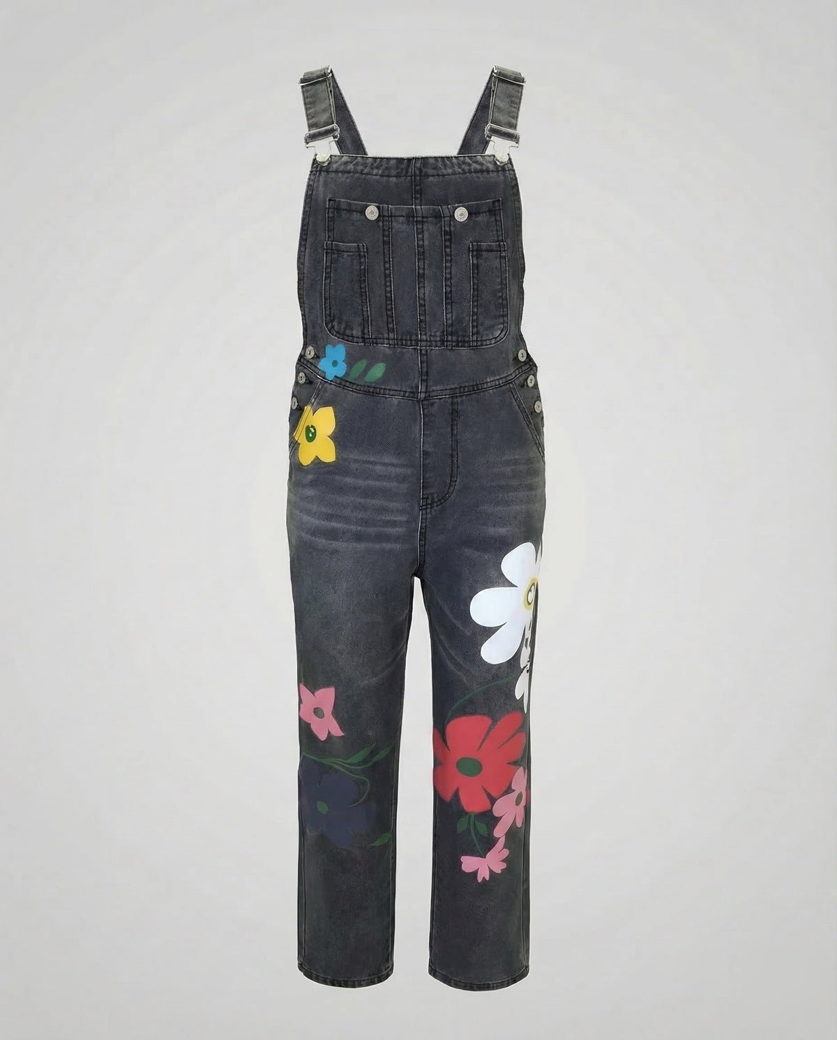 Dames denim overall, mouwloos — stijlvolle jumpsuit van denim