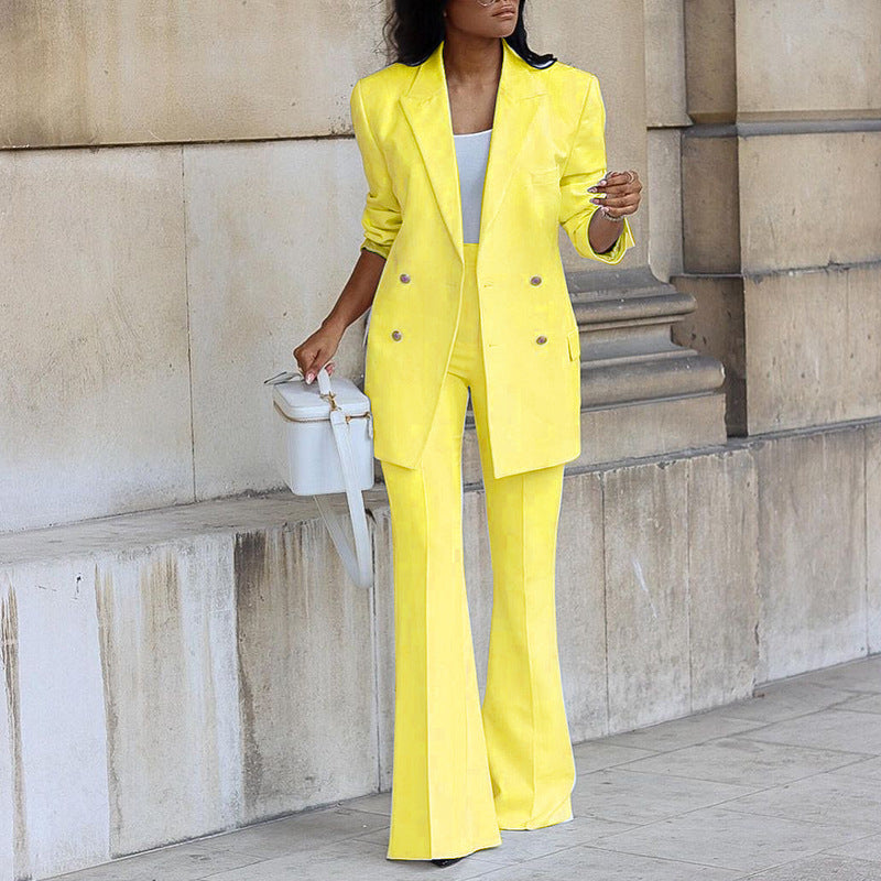 Damesblazerset, tweedelig — elegante set met blazer en pantalon