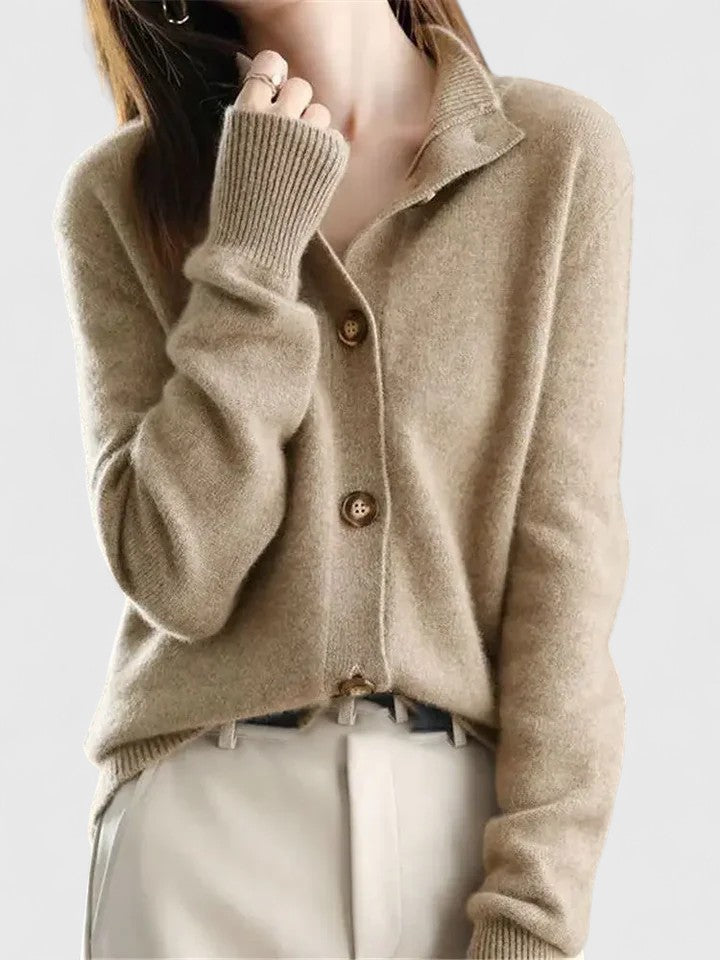 Dames gebreid vest — elegant en zacht, perfect om in laagjes te dragen