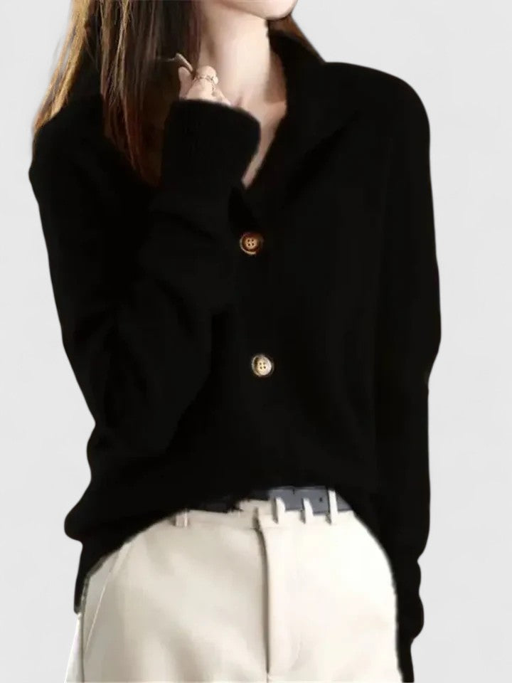 Dames gebreid vest — elegant en zacht, perfect om in laagjes te dragen