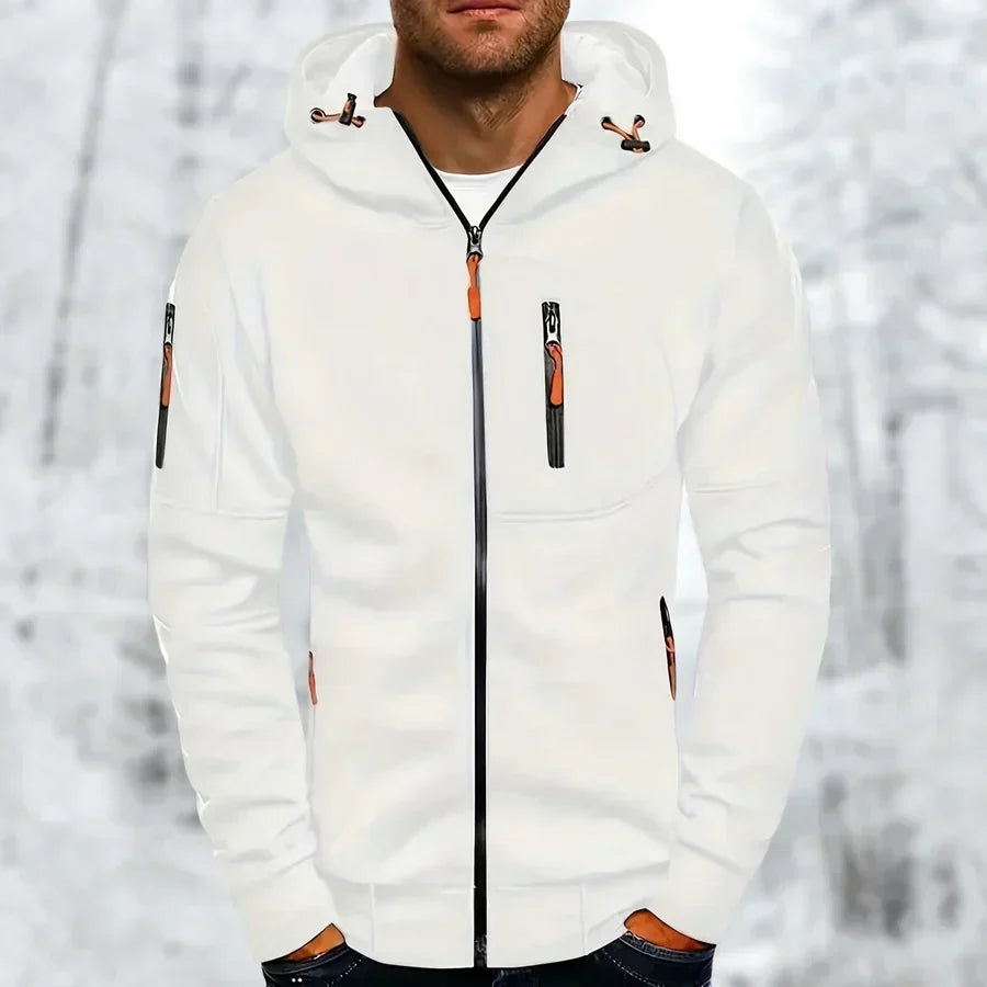 Herenhoodie — comfortabele jas met capuchon en ritssluiting