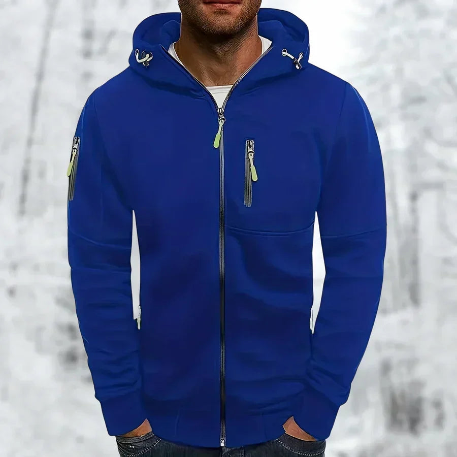Herenhoodie — comfortabele jas met capuchon en ritssluiting