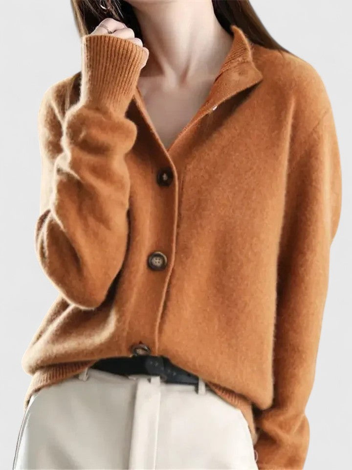 Dames gebreid vest — elegant en zacht, perfect om in laagjes te dragen