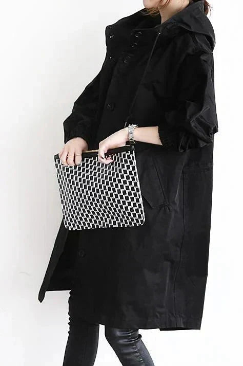 Dames regenjas — waterdicht en ademend met oversized capuchon