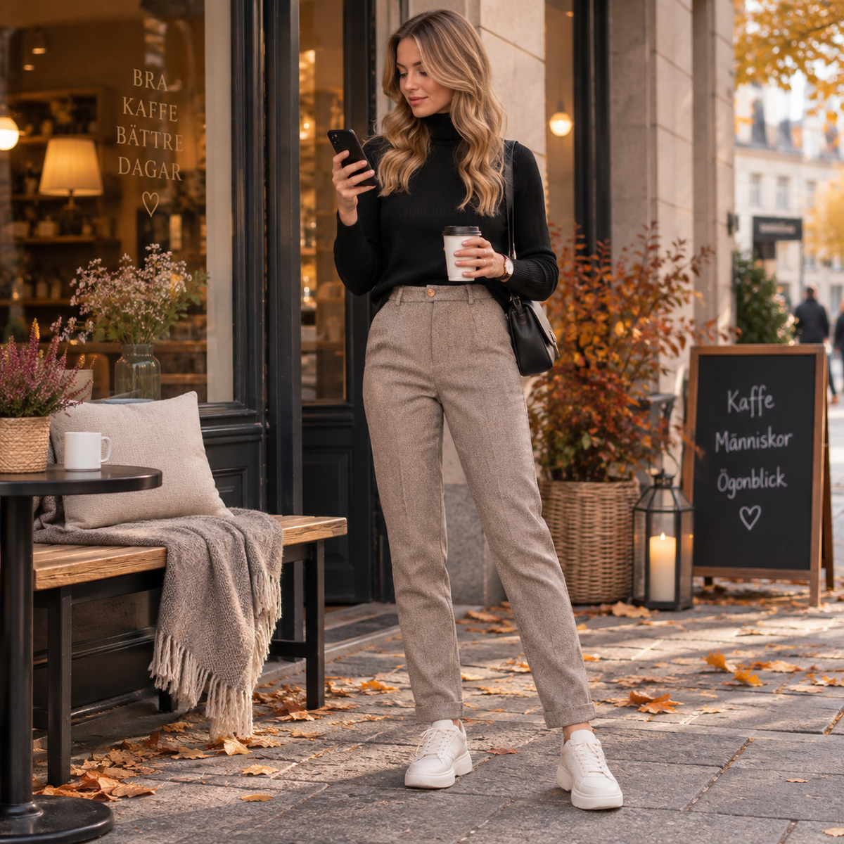 Dameswinterbroek van wolmix — warme en zachte broek